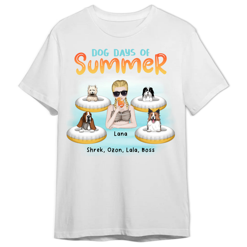 Εξατομικευμένο μπλουζάκι - Dog Days of the Summer Girl (έως και 4 σκυλιά)